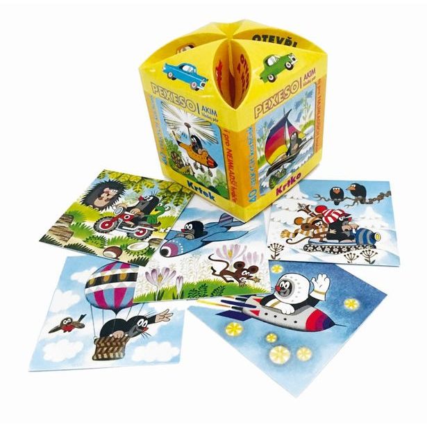 Pexeso v ozdobné MAXI krabičce " Otevři a hraj"- Krtek