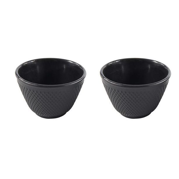 HIT ŠÁLEK NA ČAJ Z LITINY 100ML SET 2KS ČERNÁ