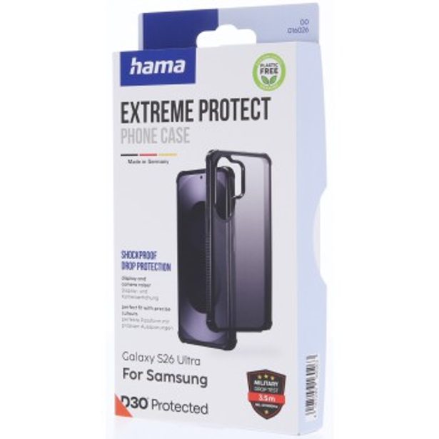 Hama Extreme Protect, kryt pro Samsung Galaxy S26 Ultra, D3O®, černý