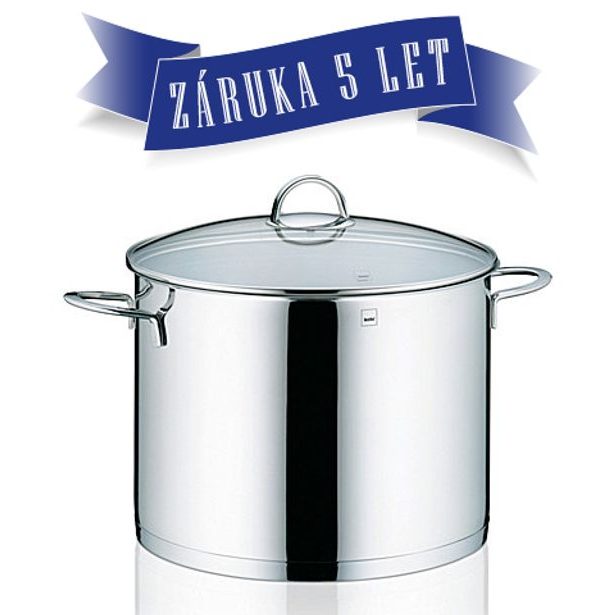 KELA Hrnec nerez se skleněnou poklicí 12,8 l CAILIN KL-10962