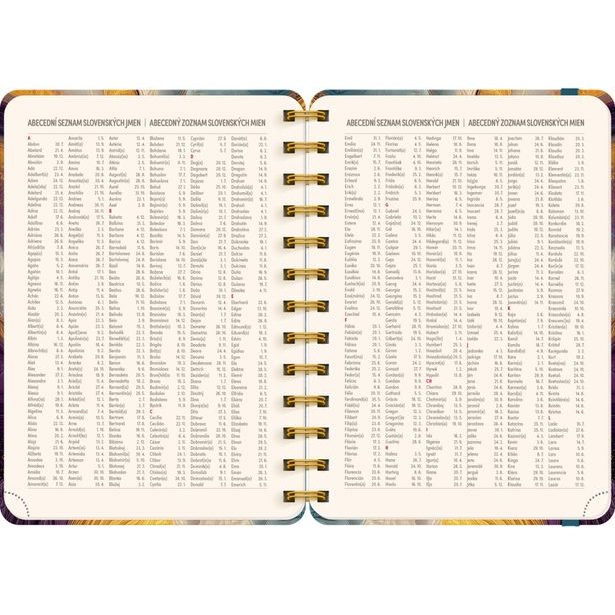 NOTIQUE Spirálový 18měsíční diář Petito – Barevný achát 2026/2027, 13 x 18 cm