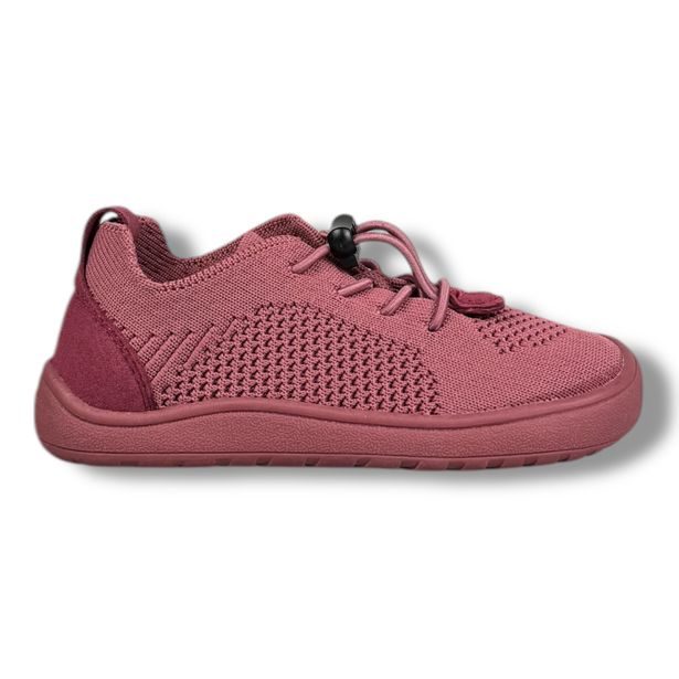 Dětská plátěná obuv BAREFOOT Protetika - bordo