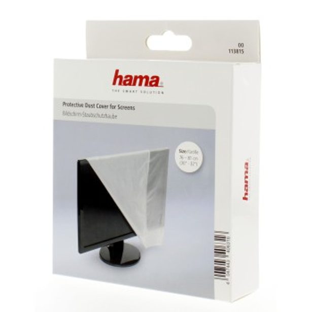 Hama Protective Dust Cover for Screens, 30"/32", transparent