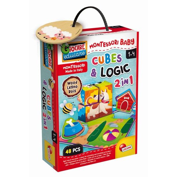 MONTESSORI DŘEVĚNÉ KOSTKY A LOGIC