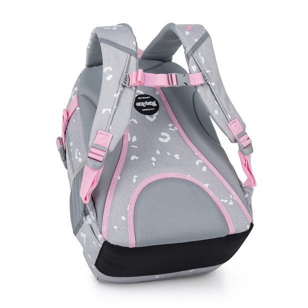 Studentský batoh OXY SCOOLER Grey geometric