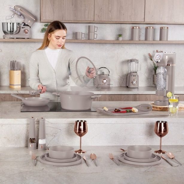 BERLINGERHAUS Jídelní sada talířů 18 ks Taupe Collection BH-10006