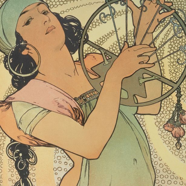 NOTIQUE Poznámkový kalendář Alfons Mucha 2027, 30 x 30 cm