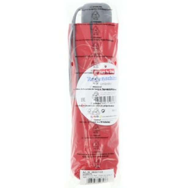 Dětský skládací deštník s magickým efektem, Magic Rain Effect, červený