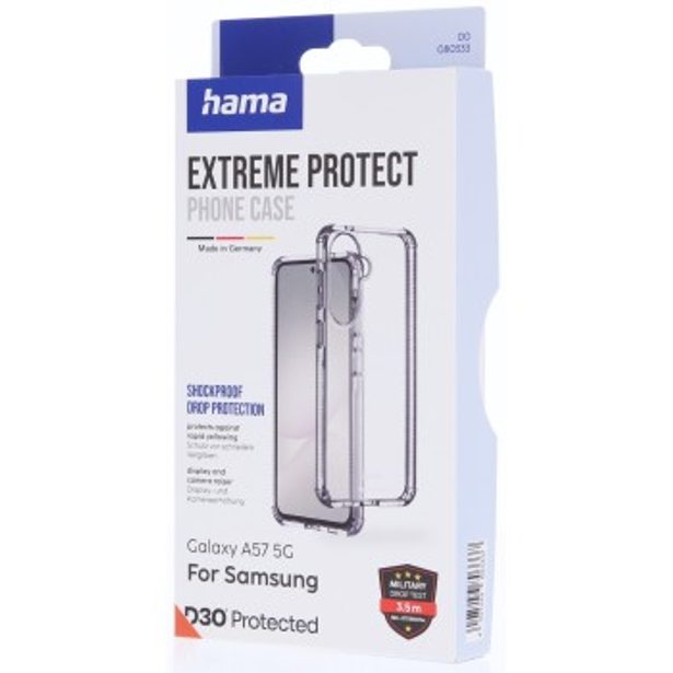 Hama Extreme Protect, kryt pro Samsung Galaxy A57 5G, D3O®, nežloutne, průhledný