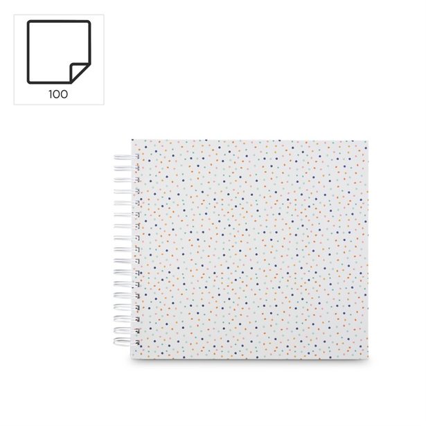 Hama album klasické spirálové CONFETTI 28x24 cm, 50 stran