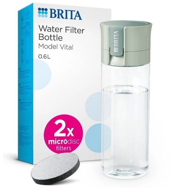 láhev BRITA 0,6l Fill&Go Vital, zelená filtrační+2x Micro Disc