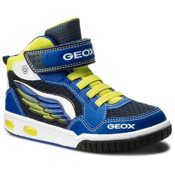 Tenisky GEOX JR GREGG ROYAL/LIME