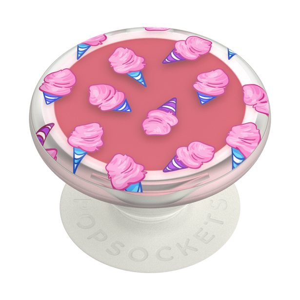 PopSockets Gen.2 PopLips, 100% Cotton Candy, s balzámem na rty, cukrová vata