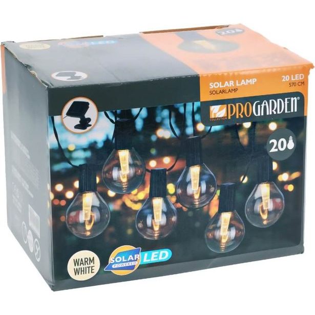 PROGARDEN LED světelný řetěz venkovní 20 žárovek KO-AF5600120