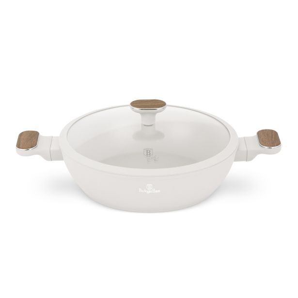 BERLINGERHAUS Pánev hluboká s titanovým povrchem a poklicí 28 cm Sahara Nordic Collection BH-8318