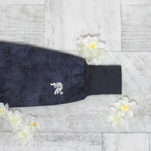 ESITO Rostoucí softshellová kombinéza s fleecem Spring flowers - černá