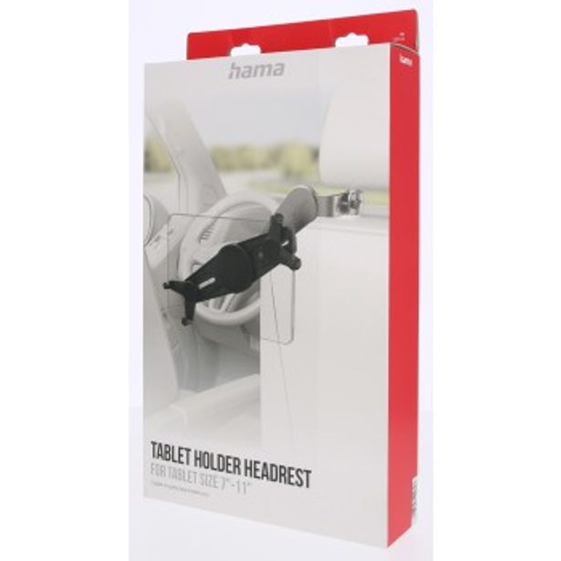 Hama držák na tablet 7"-11", uchycení na opěrku hlavy ve vozidle, hliníkový