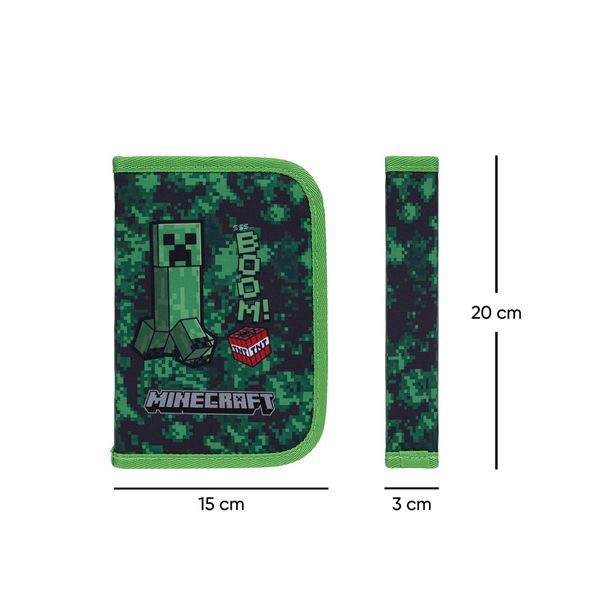 BAAGL Školní penál jednopatrový Minecraft Boom