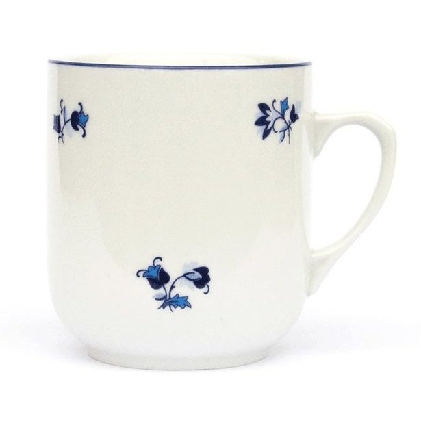 hrnek 300ml TROJKA-MOD.HÁZENKA U1031, čes.porcelán