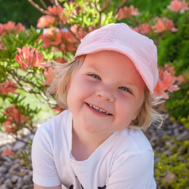 ESITO | Dětská kšiltovka mušelín Pink - růžová