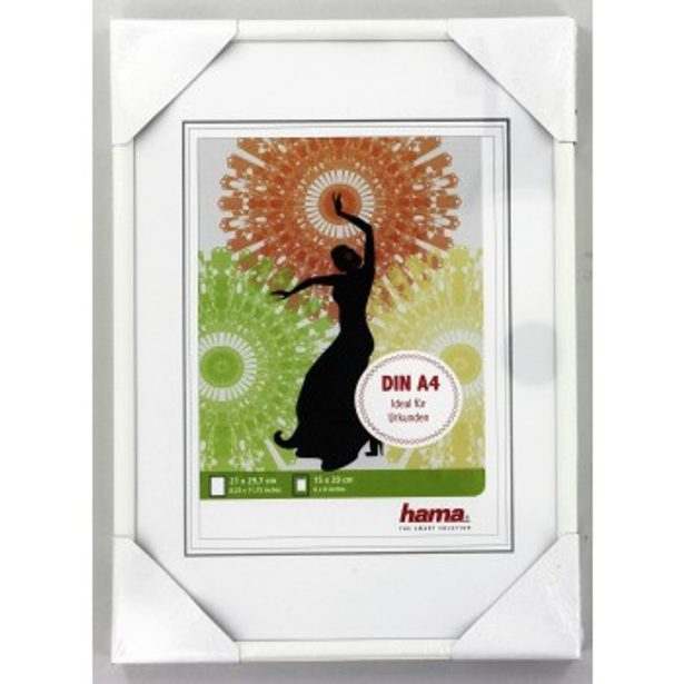 Hama rámeček plastový MADRID, bílá, 21x29,7 cm (formát A4)