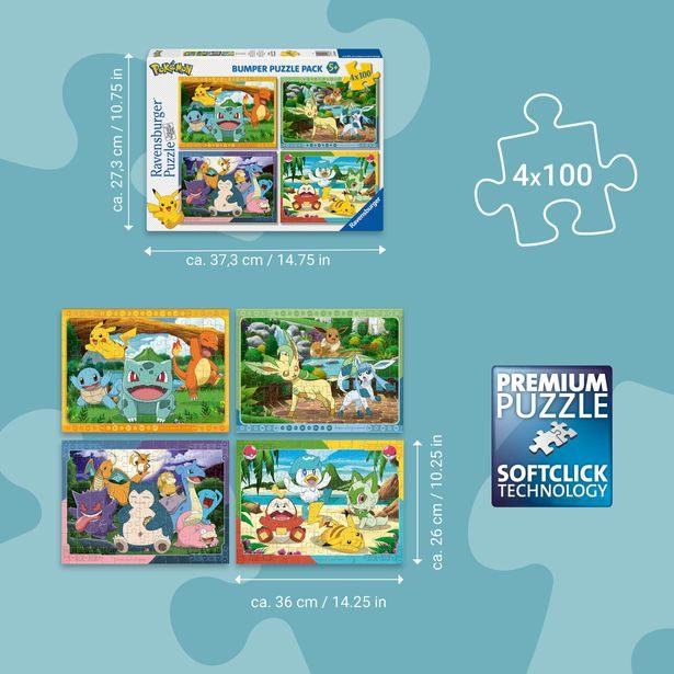 Pokémon 4x100 dílků