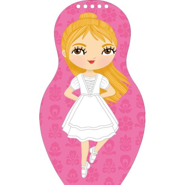 Oblékáme maďarské panenky SÁRA – Omalovánky Baagl