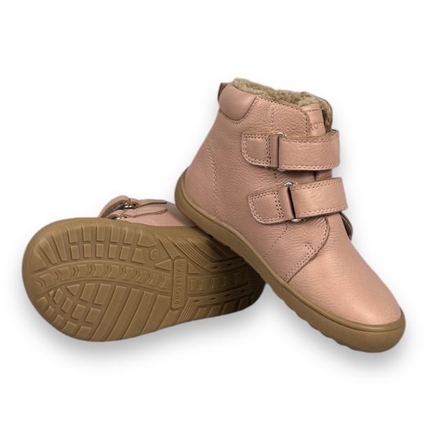 Barefoot zimní boty Protetika s membránou - Světle Růžové