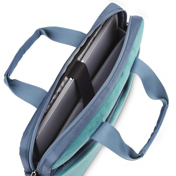 Hama Velvet, brašna na notebook, 40-41 cm (15,6"-16,2"), sametový materiál, petrolejová