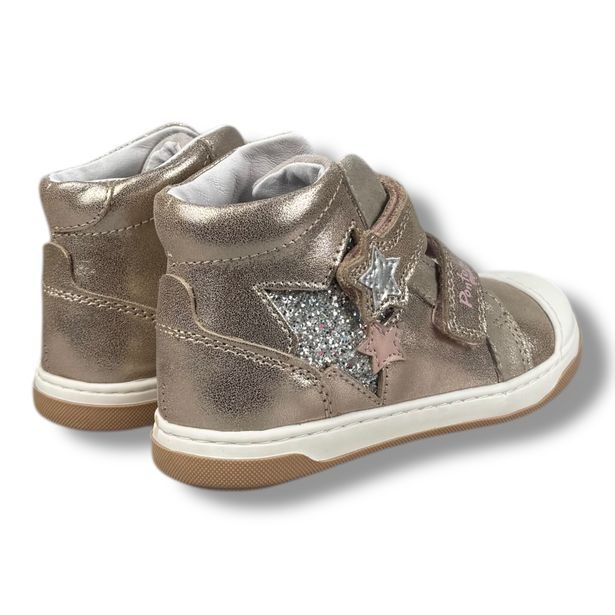 Dětské kožené boty, Ponte20 - Perleťová