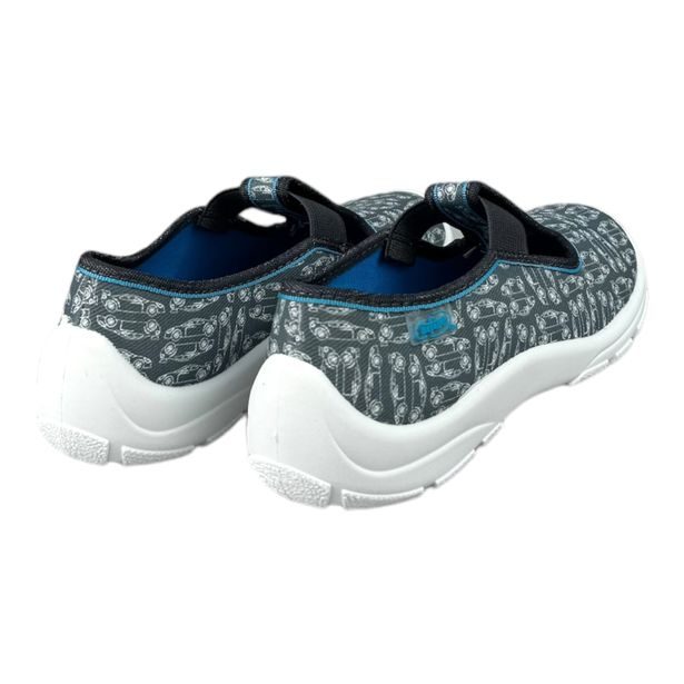 Dětská domácí obuv Befado - šedé, autíčka