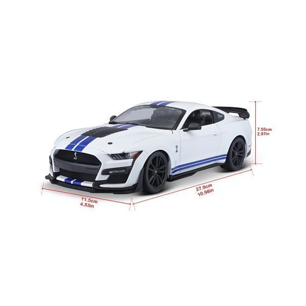Maisto Maisto - 2020 Mustang Shelby GT500, bílá, 1:18