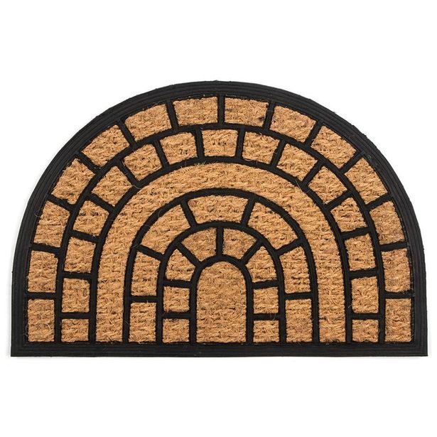 rohož 60x40cm PŮLKRUH, PP+kokos