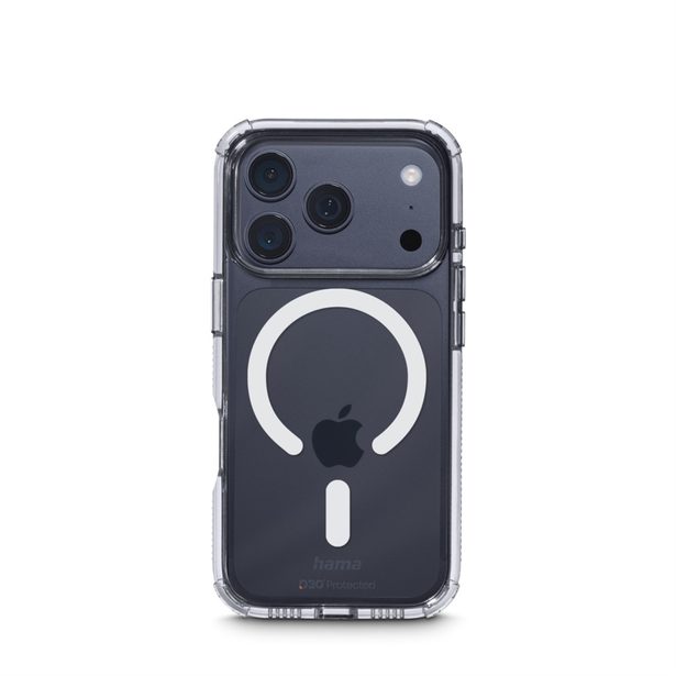 Hama Extreme Protect, kryt pro Apple iPhone 17 Pro, magnetický, D3O®, nežloutne, průhledný
