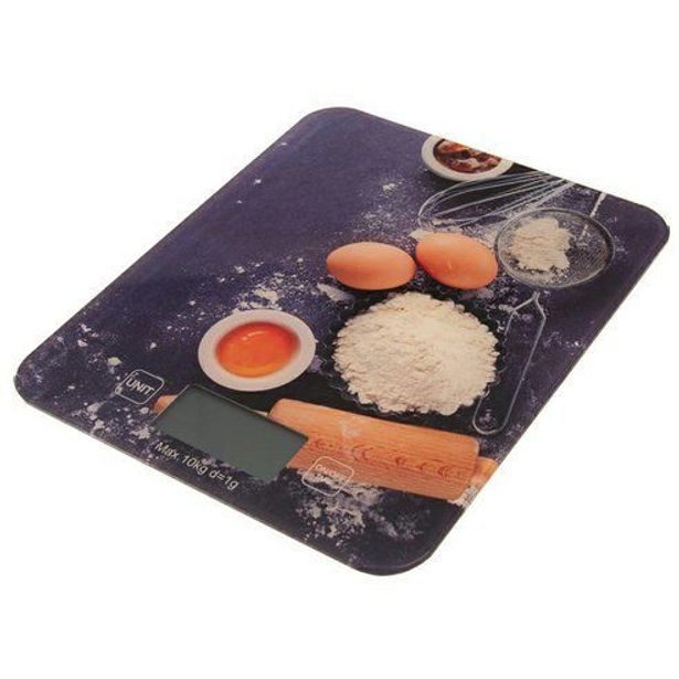 váha 10kg kuch.dig. PEČENÍ, 18x20x4cm, sklo