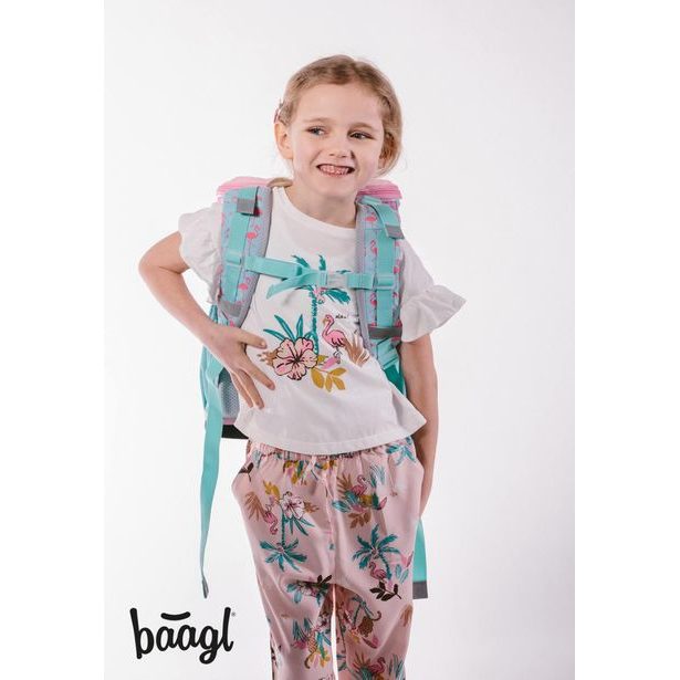 BAAGL Školní aktovka Zippy Plameňák