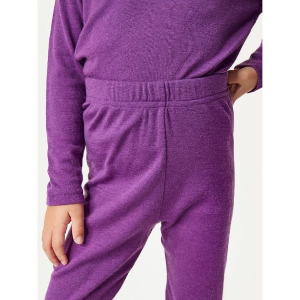 Unuo Dětské merino legíny, Ostružinová