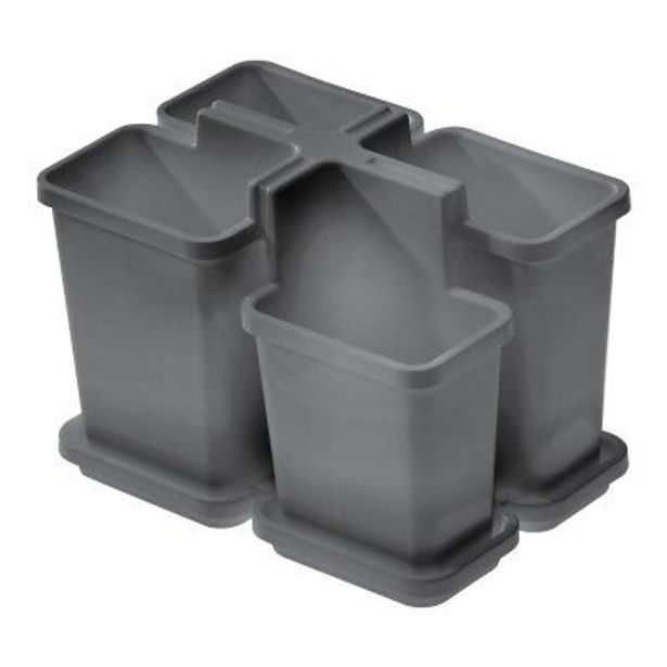 odkapávač příb. 16,4x11,2x12,5 cm, BELLA, šedý, plast