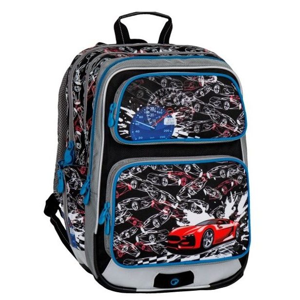 Chlapecký školní batoh Bagmaster GALAXY 7 D BLACK/BLUE