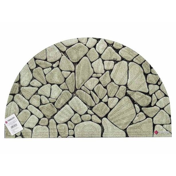 rohož 75x45cm PŮLKRUH KAMENY šedé, KR-602-9