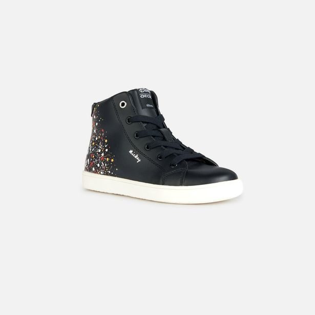 Černé dívčí tenisky Geox Kathe