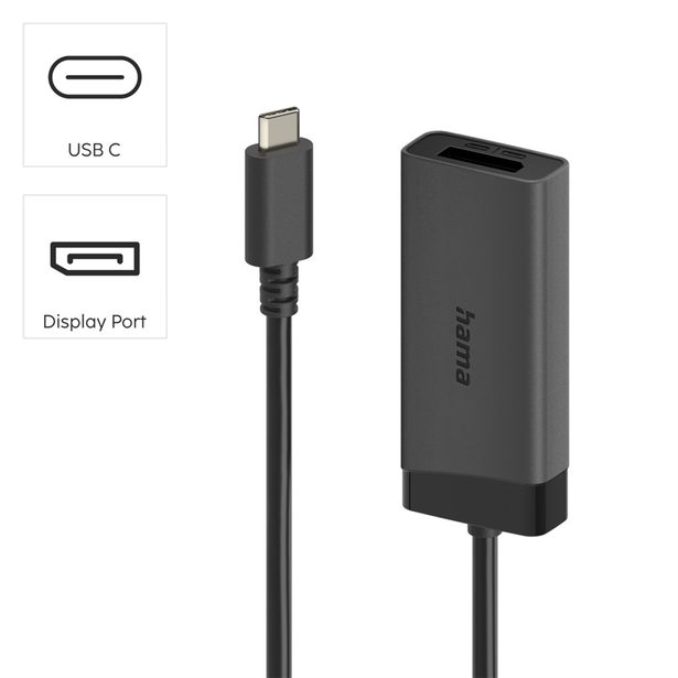 Hama redukce 2v1 USB-C na HDMI/DisplayPort, UHD/4K@60 Hz