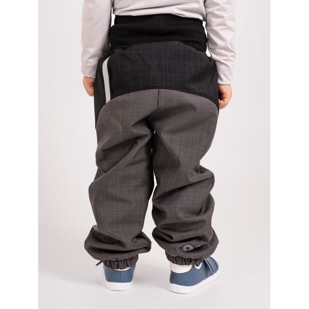 Unuo, Batolecí softshellové oteplovačky se sherpou Light, Šedá Žíhaná, Černá Źíhaná