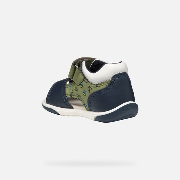 Tmavě modré chlapecké sandály pro první krůčky Geox Sandal Zapito Boy
