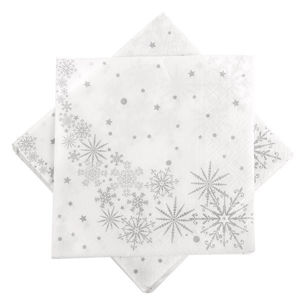 Ubrousek papír hvězdy VLOČKA 20 ks 33x33 cm