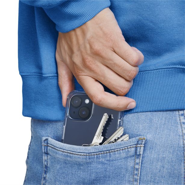 Hama Extreme Protect, kryt pro Apple iPhone 16, materiál D3O, nežloutne, průhledný