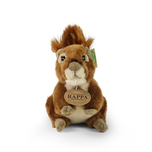 RAPPA Plyšová veverka 17 cm ECO-FRIENDLY