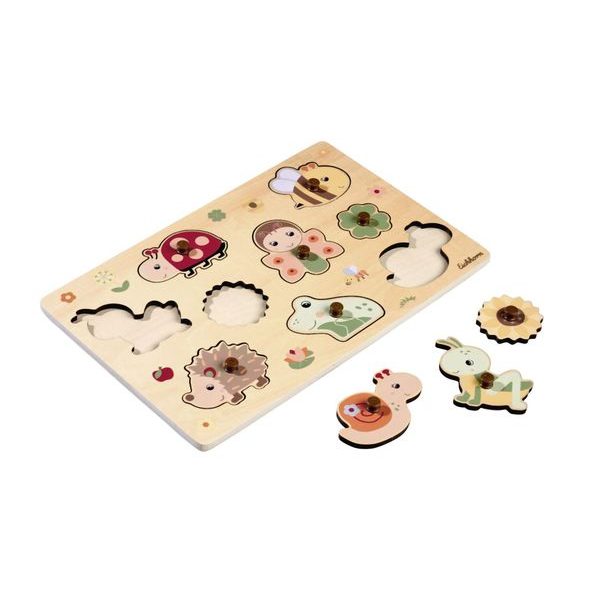 Dřevěné puzzle, 9 dílků, 2 druhy, DP12