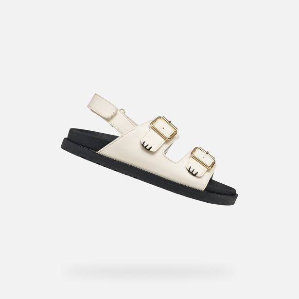 Smetanové dívčí sandály Geox Sandal Foammentera