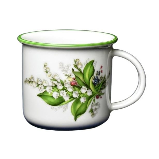 hrnek 250ml TINA - KONVALINKA, čes.porcelán